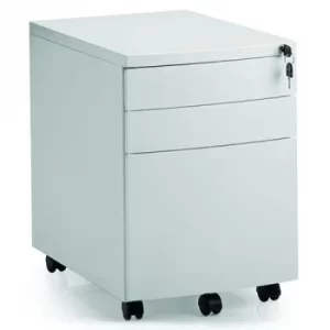 Image of Steel Mobile Pedestal White