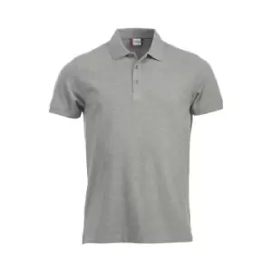 Image of Clique Mens Classic Lincoln Melange Polo Shirt (3XL) (Grey Melange)