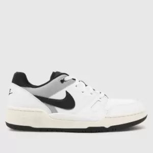 Image of Nike full force lo trainers in white & black
