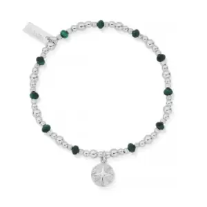Image of ChloBo Silver Tranquil Journey Malachite Bracelet