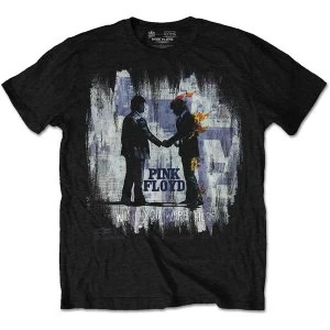 Image of Pink Floyd - Wish You Were Here Painting Unisex Medium T-Shirt - Black