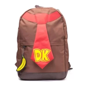 image of NINTENDO Donkey Kong Neck Tie Backpack, Brown (BP625202NTN)