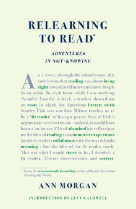 Image of Relearning to Read : Adventures in Not-Knowing Paperback / softback