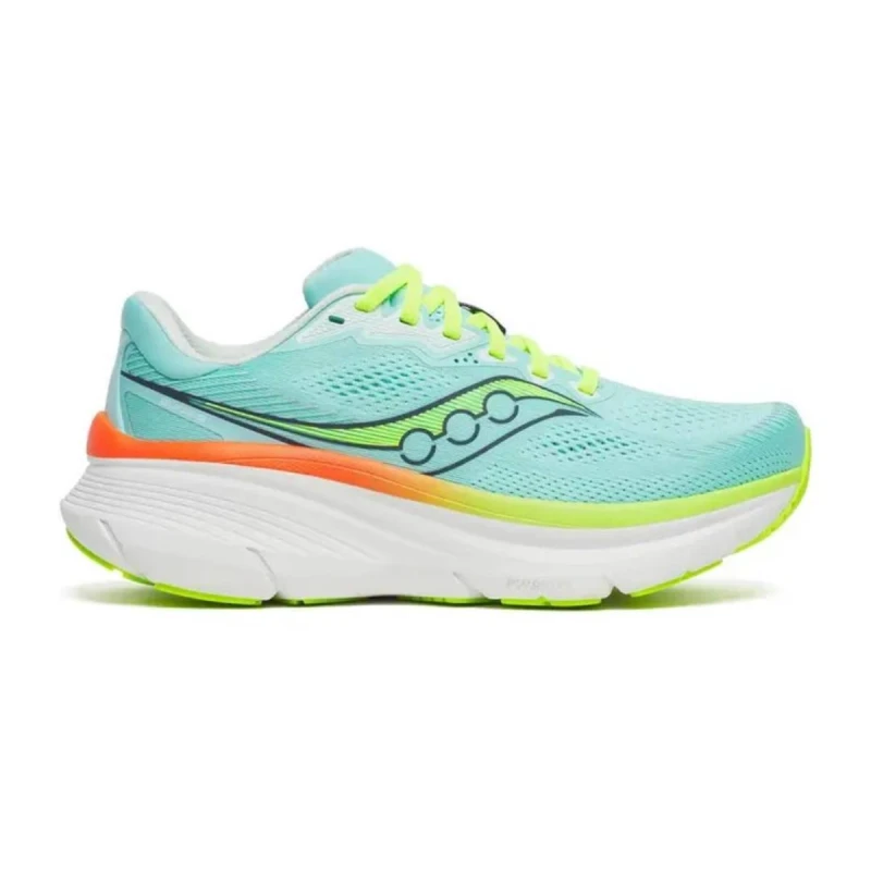 Image of Saucony Guide 19 Blue Green SS26 Women, Size 38 - EUR