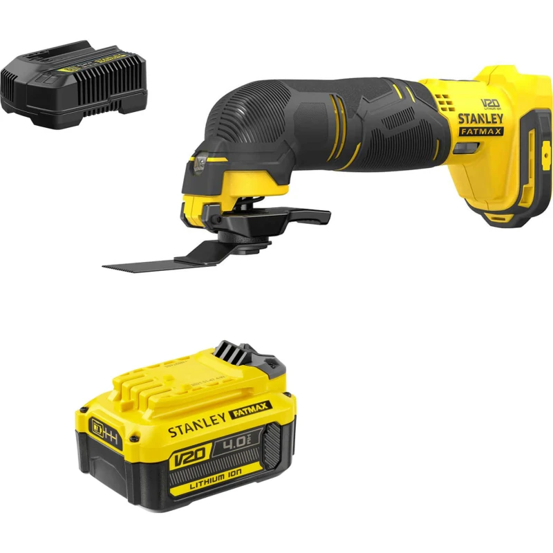 Image of Stanley Fatmax V20 SFMCE500 18v Cordless OIS Oscillating Multi Tool SFMCE500M1K Batteries: 1 x 4ah Li-ion