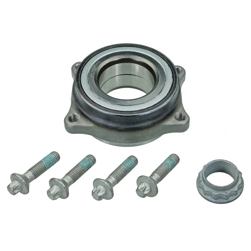 Image of MEYLE 014 098 0049/S Wheel bearing kit with fastening/mounting material, Original Quality, Rear Axle, with integrated wheel bearing Wheel Bearing Kit