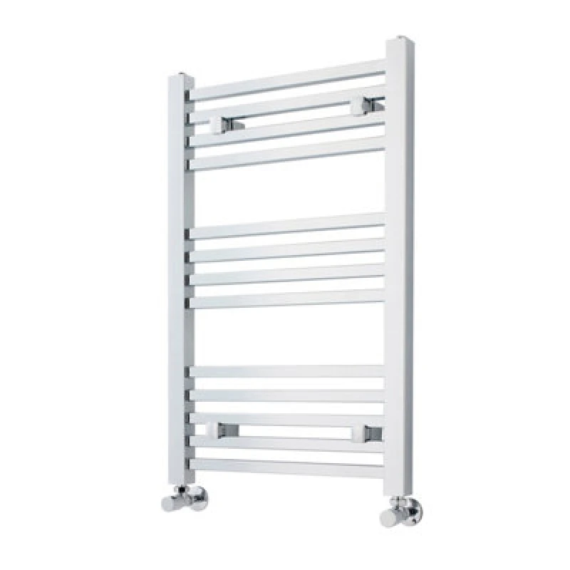 Image of Balterley Heated Vertical Towel Ladder Rail Square 782 BTU Chrome 800x 500mm Silver