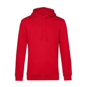 Image of B&C Mens Organic Hooded Sweater (3XL) (Red)