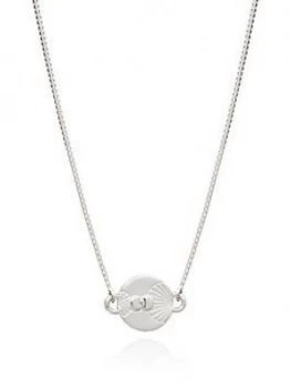 image of Rachel Jackson London Rachel Jackson London Sterling Silver Luminary Art Coin Choker Necklace