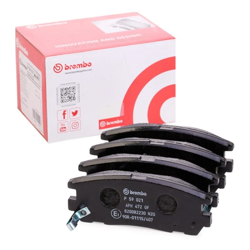 Image of BREMBO Brake pad set BREMBO P 59 021