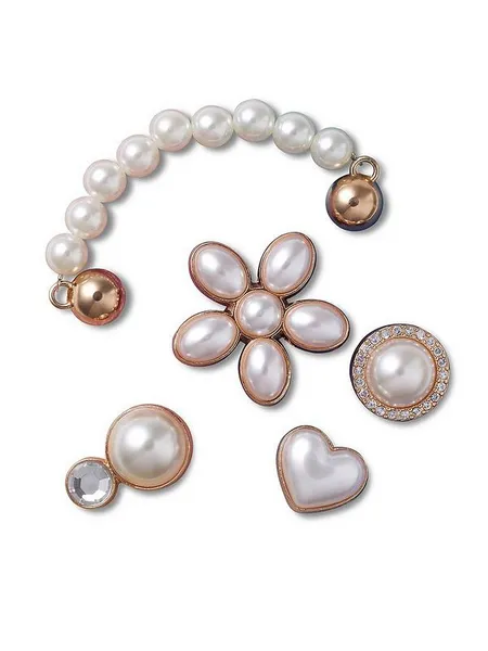 image of Pack of 5 Dainty Pearl Jewellery Jibbitz