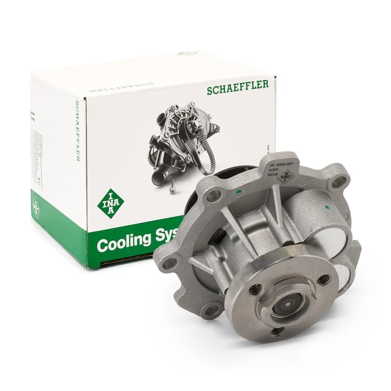 Image of INA 538 0303 10 Water pump for V-ribbed belt use, with gasket/seal Water Pump (1260)