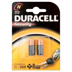 Image of Duracell Security Battery 1.5V Alkaline for Camera Calculator or Pager Pack of 2 MN9100N