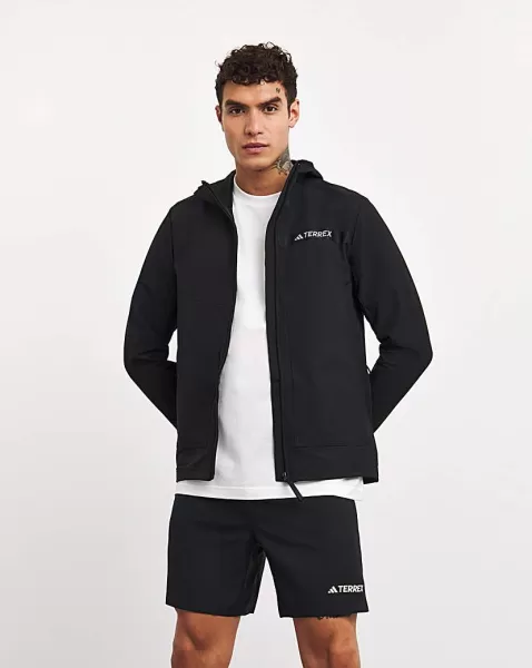Image of adidas Terrex Mens Softshell Jacket - Black Size 2XL, Men