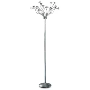 image of Linea Verdace Minisounds Multi Arm Floor Lamp Chrome