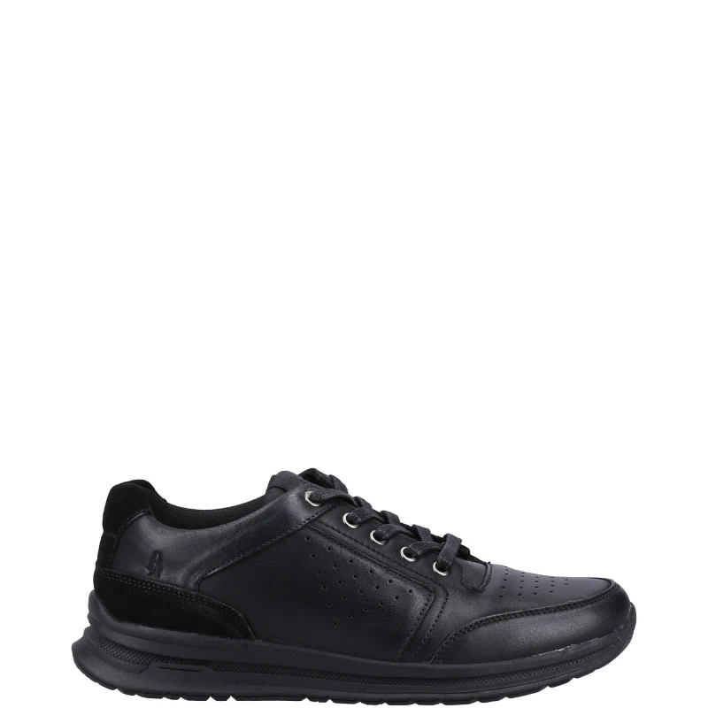 Image of Hush Puppies Mens Joseph Lace Up Trainers Shoes - UK 7 Black male GDE2677LBK7