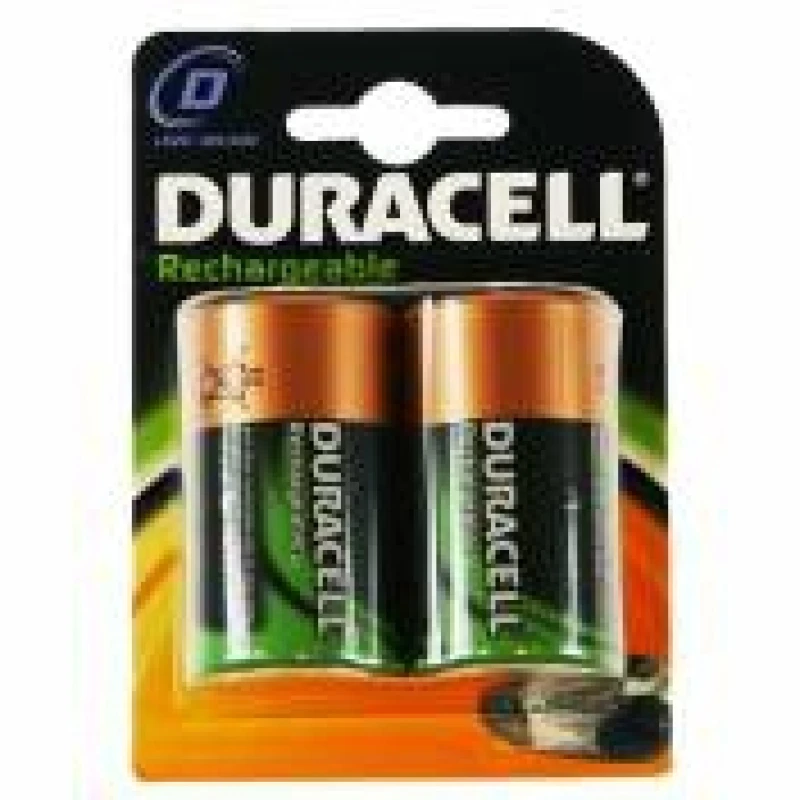 Image of Duracell Rechargeable D Size 2 Pack Rechargeable battery Nickel-Metal