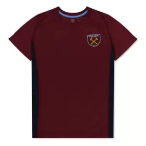 Image of Source Lab Ham United Poly T-Shirt Juniors - Red