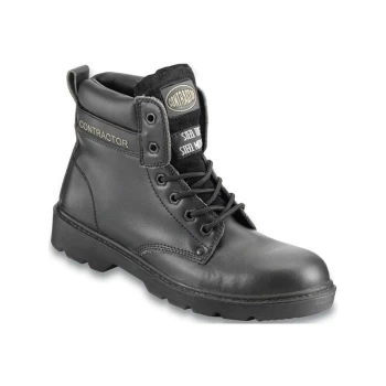 image of Leather 6in. Safety Boots S3 - Black - UK 10 - 802SM10 - Contractor