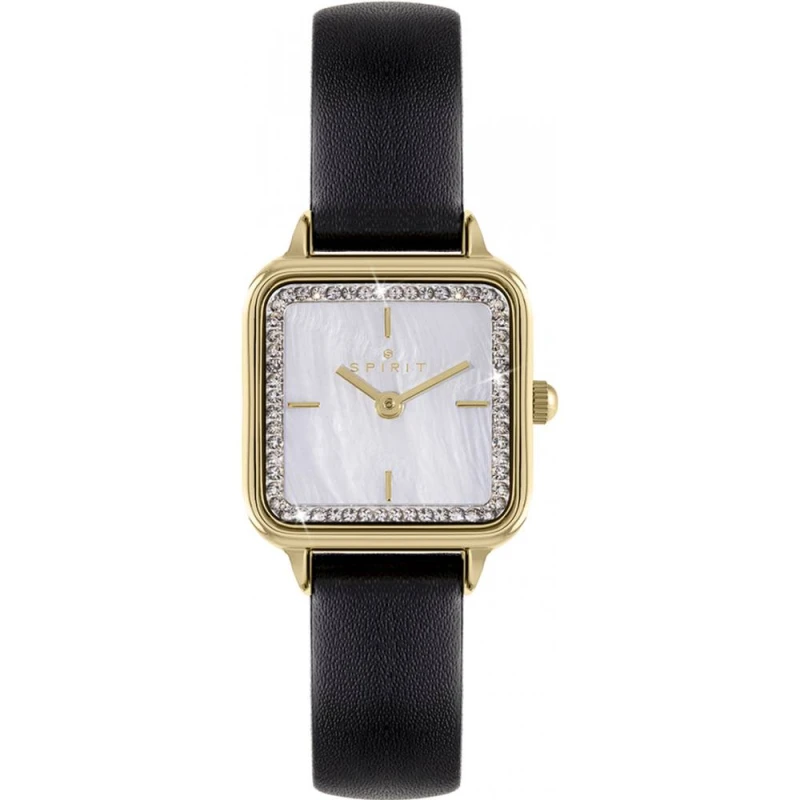 Image of Spirit SP2012 Black Leather Strap Watch - W27196
