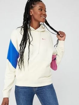 Image of Nike Nsw Colourblock Pullover Hoodie - Off White