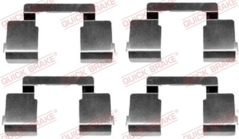 Image of QUICK BRAKE Brake pad fitting kit QUICK BRAKE 109-1609