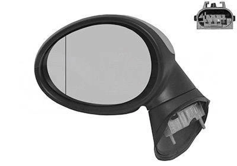 Image of VAN WEZEL 0515807 Wing mirror * HAGUS * Left, Heatable, primed Outside Mirror (50)