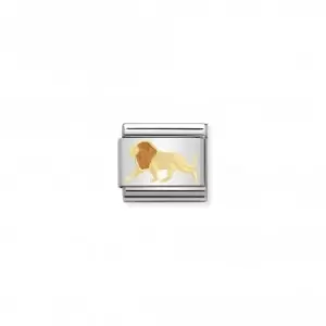 Image of Nomination Composable Classic Animals Gold Lion Link 030248/15