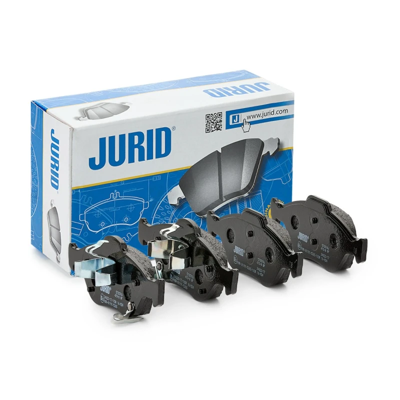 Image of JURID 572576J Brake pad set with acoustic wear warning, without accessories, with piston clip Brake Pad Set,disc brake (402)