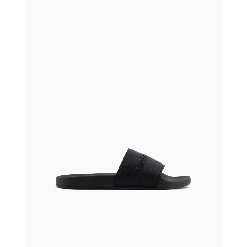 Image of Armani Exchange Mens Pool Sliders Black 00002 male 9.5 (44)