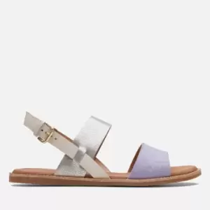 image of Clarks Womens Karsea Leather and Suede Sandals - UK 4