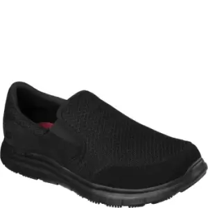 image of Skechers Mens Flex Advantage McAllen Safety Work Shoe (11 UK) (Black)