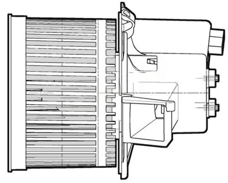 Image of DENSO DEA09060 Blower Motor without resistor Interior Blower (2669)