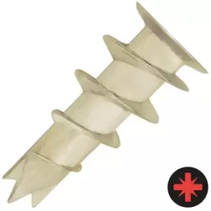 Image of DEWALT - Nylon Plasterboard Fixing - Includes Screws Pack of 10 - Silver