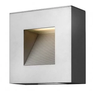 Image of LED 2 Light Outdoor Wall Light Titanium IP44