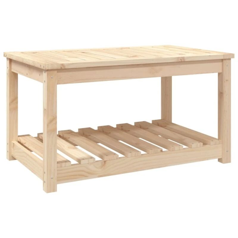 Image of VIDAXL Garden Table 82.5x50.5x45cm Solid Wood Pine Vidaxl 8720845692384
