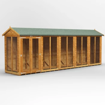 Image of 20x4 Power Apex Summerhouse - Brown