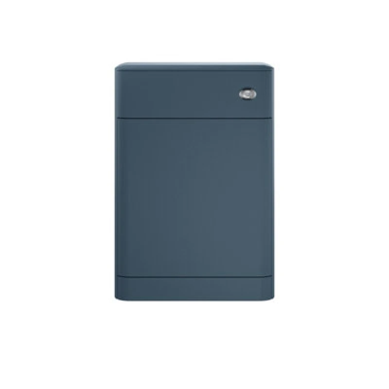 Image of Hudson Reed Sarenna Floor Standing Back To Wall Wc Unit, Compact Bathroom Vanity And Wc Unit In Mineral Blue Matt Finish, 550mm