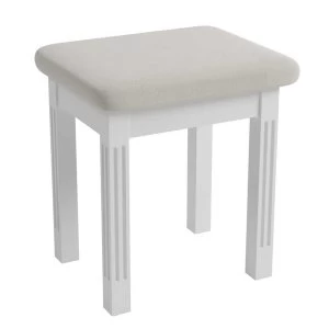 image of Bingley Dressing Table Stool - White