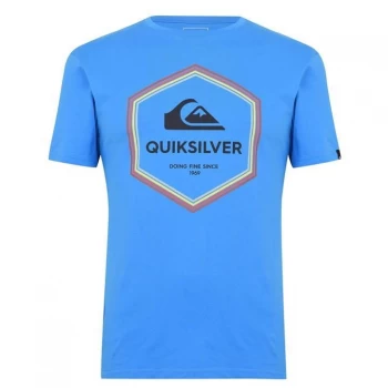 image of Quiksilver Lotus T Shirt Mens - Blue