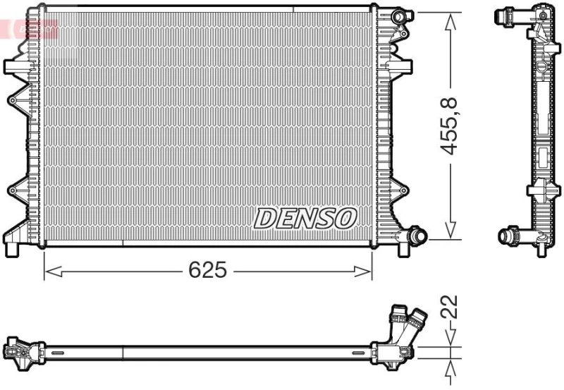 Image of DENSO Engine radiator DENSO DRM32066
