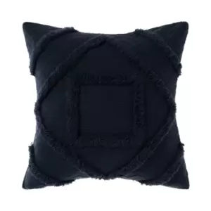 image of Linen House Adalyn Polyester Filled Cushion Cotton Indigo