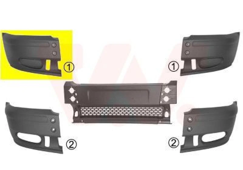 Image of VAN WEZEL Bumper VAN WEZEL 1898564