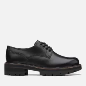 Image of Clarks Womens Orianna Derby Leather Shoes - UK 4