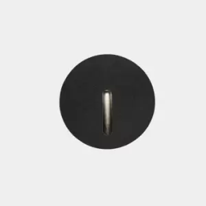 Image of Bat Outdoor LED Recessed Wall Light Round Urban Grey IP65 2.2W 3000K