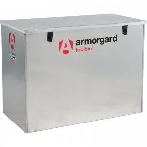 image of Armorgard Toolbin Galvanised Secure Tool Storage Chest 1190mm 585mm 850mm