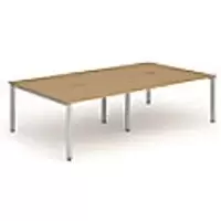 Image of dynamic Computer Desk Evolve Plus B4P16OAKS Oak 3200 mm x 1600 mm x 730 mm