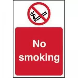 Image of No Smoking&rsquo; Sign; Self-Adhesive Vinyl 100mm x 150mm
