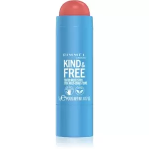 Image of Rimmel Kind & Free multi-purpose makeup for eyes, lips and face shade 001 Caramel Dusk 5 g