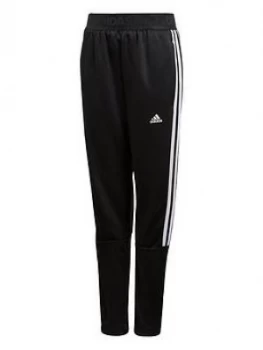 Image of Boys, adidas Youth 3 Stripe Tiro Pants - Black/White, Size 4-5 Years